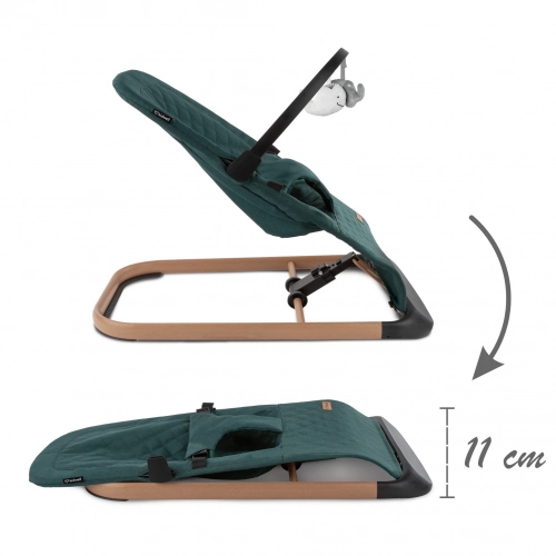 Šūpuļkrēsliņš Kidwell LARO Green/Wooden