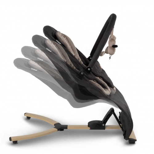 Šūpuļkrēsliņš Kidwell RUBI Black/Gold