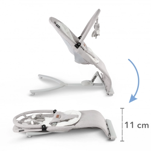 Šūpuļkrēsliņš Kidwell RUBI Gray/White