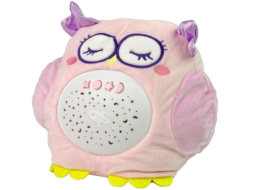 Sweet Plush Owl Colourful Star Projector Melody