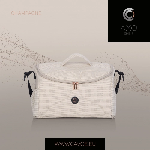 Torba do wózka dziecięcego Cavoe Axo Shine Champagne