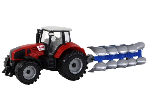 Tractor With Friction Drive Green Plow