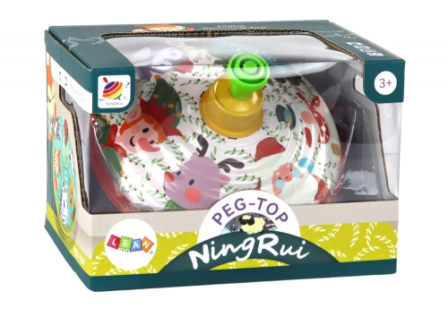 Traditional Metal Spinning Top Santa Claus Theme