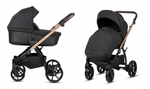 Tutis Leo+ Black 201 Bērnu rati 2in1