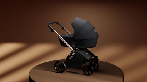 Tutis Mio Plus Thermo Black Edition Obsidian 060 Bērnu Ratiņi 2in1