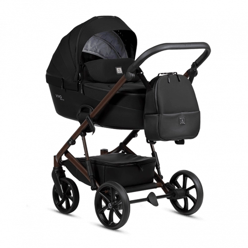 Tutis VIVA6+ ESSENTIAL Caviar 070 Bērnu ratiņi 2in1