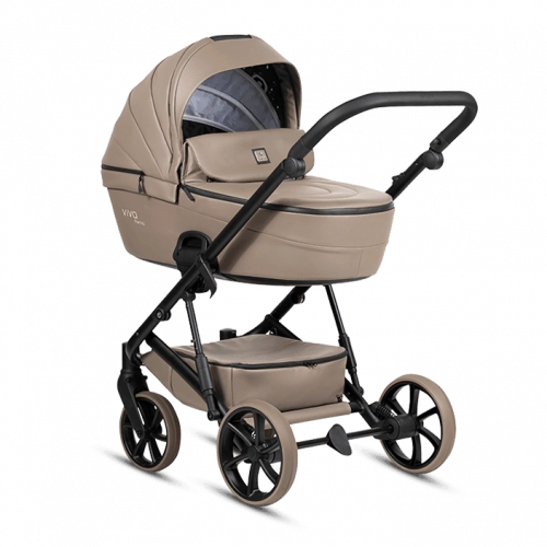 Tutis VIVA6+ LEATHER Cappuccino 149 Bērnu ratiņi 2in1