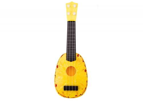 Ukulele For Children Mini Guitar 4 Strings Pineapple Theme Yellow Guitar 15″