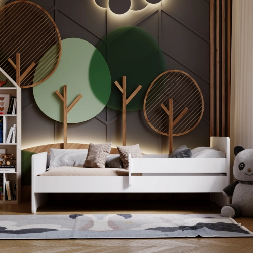 Vienvietīga gulta Max 140x70 ar aizsargmalu un matraci