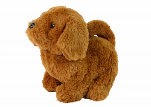 Walking Dog Interactive Toy Barking Brown