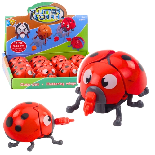 Wind-up Ladybug Toy Moves Its Limbs and Wings