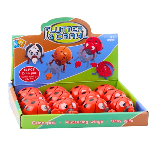 Wind-up Ladybug Toy Moves Its Limbs and Wings
