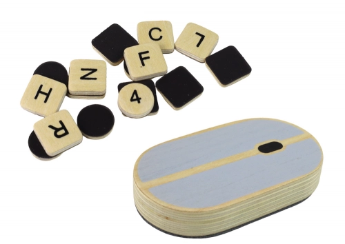 Wooden Blackboard Laptop Chalk