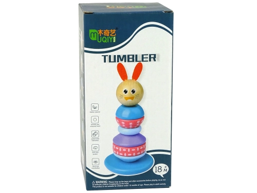 Wooden Educational Pyramid Panda Balancing Tower