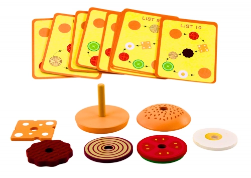 Wooden Hamburger 8 El Cards With Recipes 10 Pcs