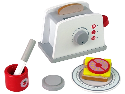 Wooden Toaster Breakfast Accessories Knob For Kids