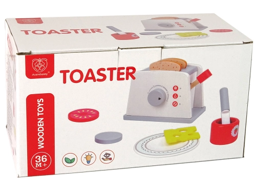 Wooden Toaster Breakfast Accessories Knob For Kids