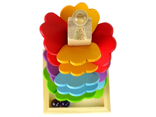 Wooden Tree Ball Track Ball Slide Leaves