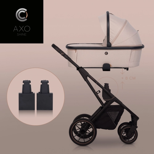 Wózek dziecięcy Cavoe Axo Shine Flamingo
