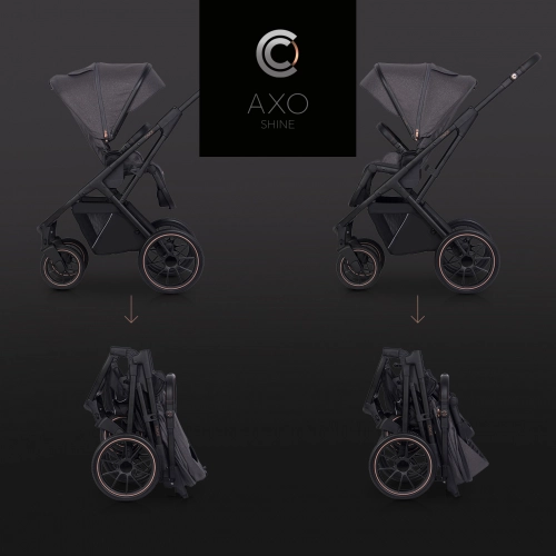 Wózek dziecięcy Cavoe Axo Shine Flamingo