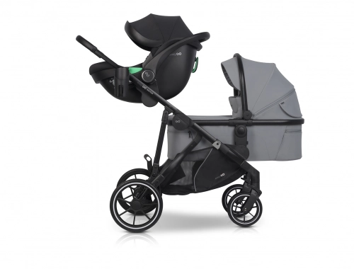 Wózek dziecięcy EasyGo Duoflex Cloudy Gray 1 siedzisko 1 gondola