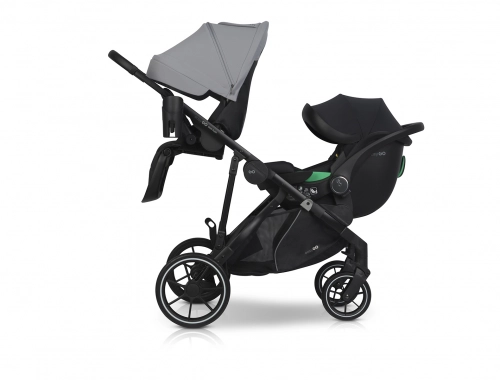 Wózek dziecięcy EasyGo Duoflex Cloudy Gray 1 siedzisko 1 gondola