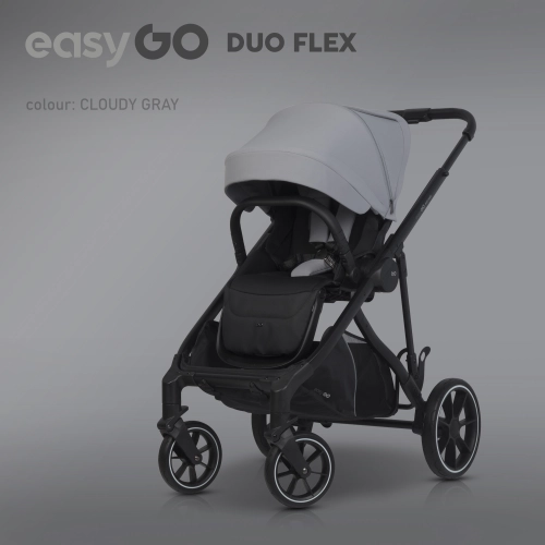 Wózek dziecięcy EasyGo Duoflex Cloudy Gray 2 siedziska
