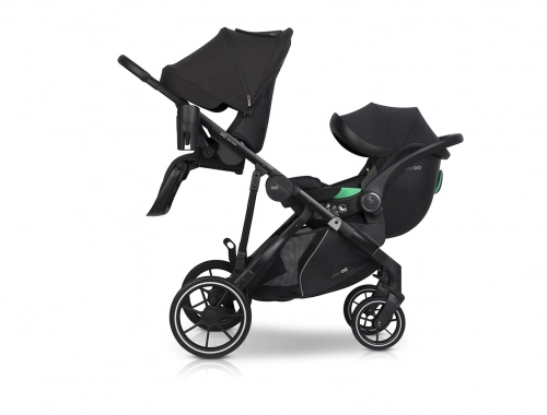 Easygo Duoflex Ebony Black Dvīņu rati