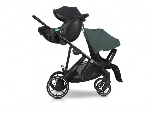 Wózek dziecięcy EasyGo Duoflex Sage Green 2 siedziska 1 gondola