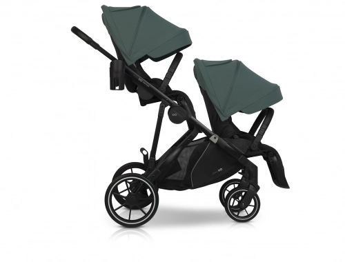 Wózek dziecięcy EasyGo Duoflex Sage Green 2 siedziska 1 gondola