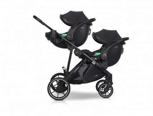 Wózek dziecięcy EasyGo Duoflex Sage Green 2 siedziska 1 gondola