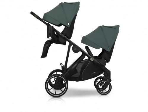 Wózek dziecięcy EasyGo Duoflex Sage Green 2 siedziska 2 gondole