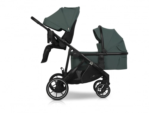 Wózek dziecięcy EasyGo Duoflex Sage Green 2 siedziska 2 gondole