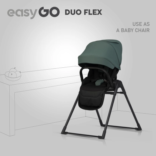 Wózek dziecięcy EasyGo Duoflex Sage Green 2 siedziska