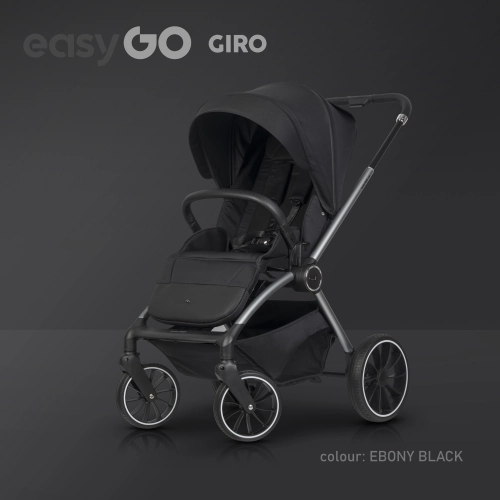 EasyGo Giro Ebony Black Bērnu rati 2in1