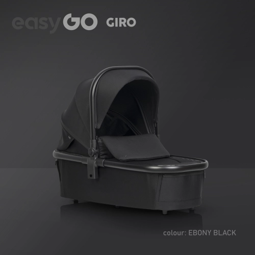 EasyGo Giro Ebony Black Bērnu rati 2in1