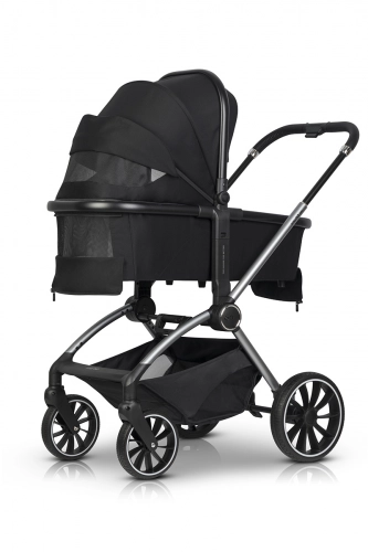 EasyGo Giro Ebony Black Bērnu rati 2in1