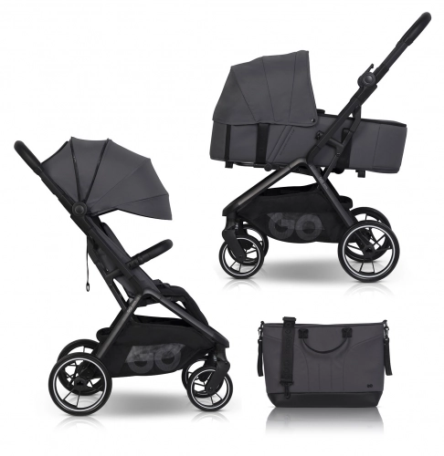 Wózek dziecięcy EasyGo Zoya 2w1 z torbą Cloudy Gray
