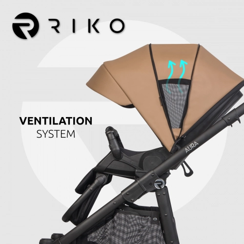 Riko Aura 02 Camel Детская коляска 2 в 1