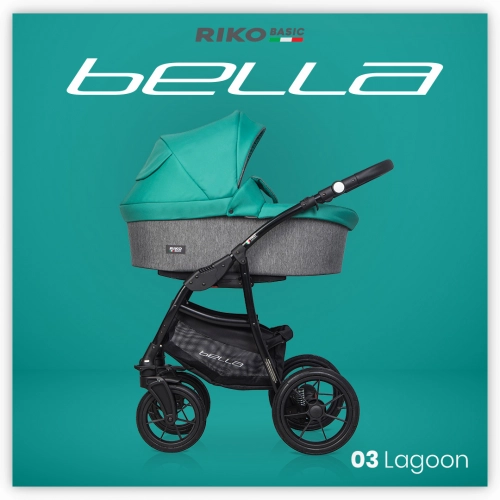 Riko Basic Bella 03 Lagoon Bērnu rati 2in1