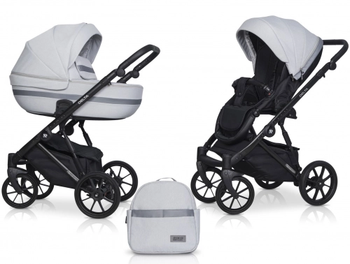 Riko Basic Delta 01 Grey Fox Bērnu rati 2in1