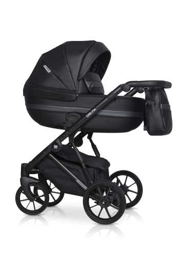 Riko Basic Delta Ecco 15 Black Bērnu rati 2in1