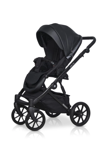 Riko Basic Delta Ecco 15 Black Bērnu rati 2in1