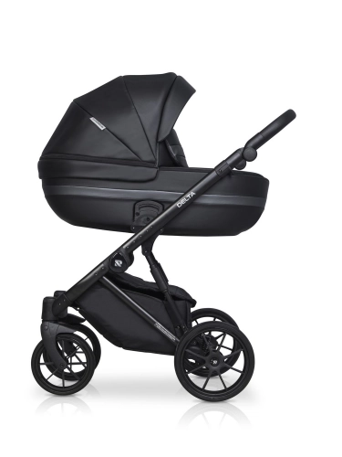 Riko Basic Delta Ecco 15 Black Bērnu rati 2in1