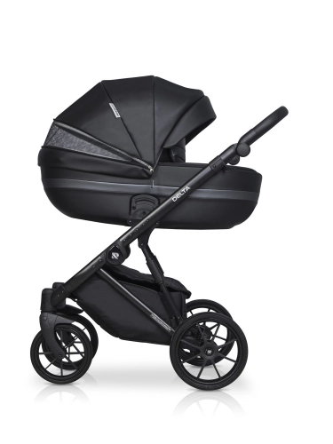 Riko Basic Delta Ecco 15 Black Bērnu rati 2in1