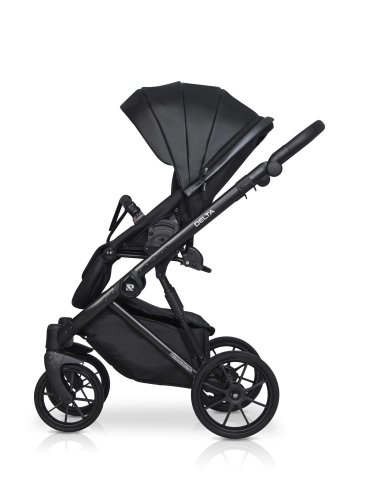 Riko Basic Delta Ecco 15 Black Bērnu rati 2in1
