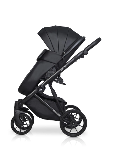 Riko Basic Delta Ecco 15 Black Bērnu rati 2in1