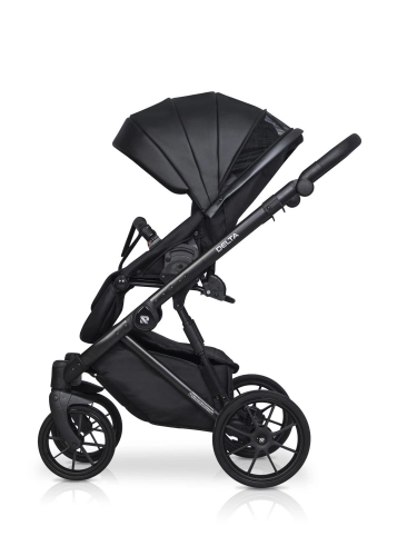 Riko Basic Delta Ecco 15 Black Bērnu rati 2in1