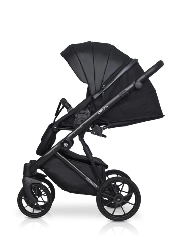 Riko Basic Delta Ecco 15 Black Bērnu rati 2in1