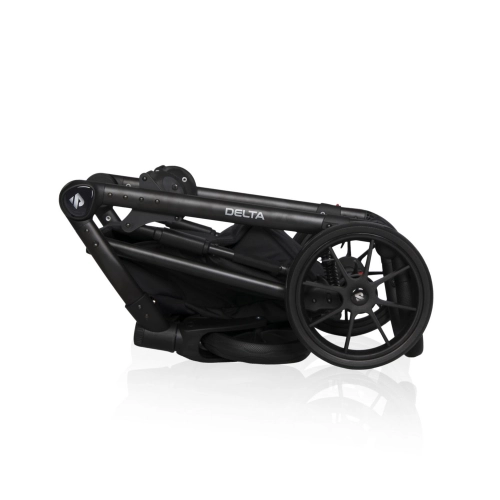 Riko Basic Delta Ecco 15 Black Bērnu rati 2in1